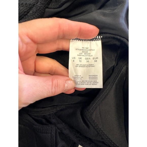 NWT Swim Solutions Size 8 Skirted Skater Thigh Minimizer One Piece Swimsuit A19 - Picture 6 of 6